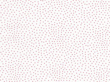 Tissu Blanc Petits Points Rouges En Coton